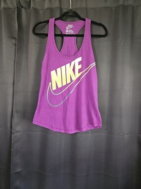 Nike Sportswear Purple Racerback Graphic Tank Top S